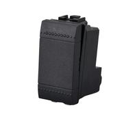 1 Pezzo Deviatore 1P 16A 220V, Compatibile Con Bticino Living International, Colore Nero, Retro Illuminabile, 1 Modulo, Serie MBL