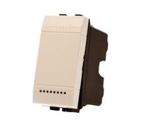 1 Pezzo Deviatore 1P 16A 220V, Compatibile Con Bticino Living Light, Colore Bianco, Retro Illuminabile, 1 Modulo, Serie MBL