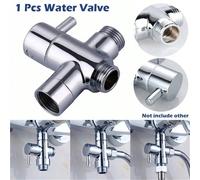 1 pezzo Deviatore doccia a 4 vie, valvola a apertura rapida 1 ingresso 2 uscite, accessorio divisore rubinetto doccia 1 pz,1 corpo in rame di alta qualitàABS