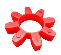 1 pezzo di ammortizzatore in poliuretano rosso GR10~125 con giunto a ganascia, tampone in uretano for macchinari industriali(120x60x22mm)