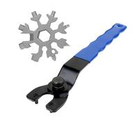 1 Pezzo Di Angle Grinder Wrench, 1 Pezzo Di Argento Fiocco Di Neve Chiave, Regolabile Angle Grinder Wrench, Mini Chiave Portatile, Adatto Per Dadi E Bulloni.
