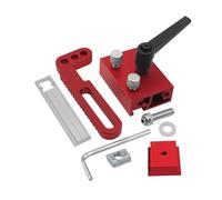 1 pezzo di arresto di fine corsa regolabile in lega di alluminio tipo 75, arresto di fine corsa for troncatrice, localizzatore fisso for lavorazione del legno con binari a T(1pc Red)