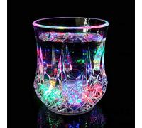 1 pezzo di bicchieri luminosi con luce LED, bicchieri per vino attivati automaticamente dal liquido, bicchieri luminosi per vino, bicchieri per feste, disco, night club, bar, whisky, birra, per Natale