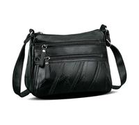 1 Pezzo Di Borsa A Tracolla Nera, Tasca Da Donna Alla Moda, Borsa In Pelle Pu, Borsa Per Pendolari Versatili.
