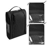 1 Pezzo di Borsa per Scarpe Impermeabili in Tessuto Oxford, Borsa per Scarpe da Ginnastica in 2 Parti, Borsa per Scarpe Nero, Viaggio Multifunzionale di Sacchetti Pratici di Stoccaggio