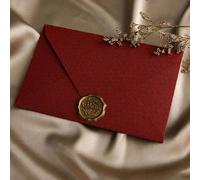 1 pezzo di busta di carta di colore solido e 1 pezzo di adesivo per ceralacca, busta multiuso vintage, buste per ufficio, inviti di matrimonio, dichiarazione di San Valentino, carte regalo per amici p