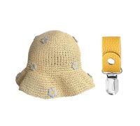 1 Pezzo Di Cappello Da Donna E Clip Da 1 Cappello, Cappello Da Spiaggia Estivo, Cappello Da Sole Pieghevole, Cappello Semplice E Versatile.