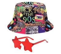 1 Pezzo Di Cappello Da Pescatore Retrò E 1 Pezzo Di Occhiali Da Stella, Accessori Per Abbigliamento, Accessori Per Il Vestito Per Feste, Accessori Alla Moda E Personalizzati