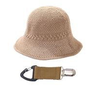 1 Pezzo Di Cappello Da Sole Intrecciato E Clip Da 1 -Parte, Semplice Cappello Da Spiaggia, Protezione Solare All'Aperto, Accessori Da Viaggio.