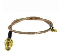 1 pezzo di cavo coassiale MMCX maschio ad angolo retto a SMA femmina adattatore RG178, utilizzato per la prolunga del router radio (10cm)