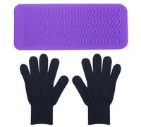 1 Pezzo Di Copertura Isolante Termica In Silicone, 1 Paio Di Guanti Neri, Comodo Copertura Di Stoccaggio Di Viaggio E Anti-Scala