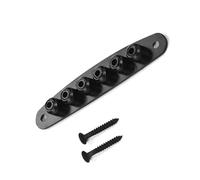 1 Pezzo Di Corda Per Ponte Per Chitarra Attraverso Il Corpo, Ghiere, Boccola, Piastra Con Viti Per Parti Di Ricambio Per Chitarra Accessorio per Chitarra Strumento (Color : Black)