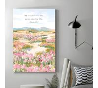 1 pezzo di dipinti su tela con versi della Bibbia per camera da letto soggiorno corridoio arte murale decorazione della stanza cornice 70x110 cm