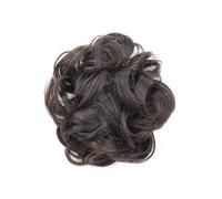 1 pezzo di elastici per capelli ricci e ondulati, posticci sintetici per donne Ponytail Extension(Natural Black)