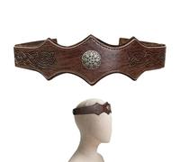 1 Pezzo di Fascia Medievale, Moda retrò, Copricapo in Pelle Creativa, Oggetti di Ruolo, Universali per Uomini E Donne, Accessori in Costume.