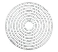 1 Pezzo di Fustelle Circolari per Realizzare Biglietti, Fustelle per Goffratura, Fustella Modello di Punzonatura, Fustelle in Metallo, per Realizzare Biglietti, Album di Scrapbooking