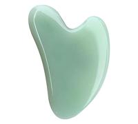 1 pezzo di giada Gua Sha a forma di cuore per il rilassamento naturale della pelle e il rimodellamento del viso - Antirughe, buono per la salute