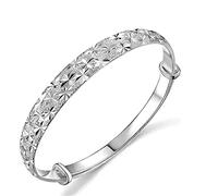 1 Pezzo di Gioielli da Donna Braccialetto in Argento Sterling Moda Polsino Braccialetto bracciali a Catena Bel Regalo per Le Donne Mamma Durable Processing