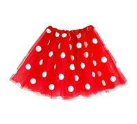 1 Pezzo Di Gonna A Pois Rossa, Gonna Principessa Di Moda Classica, Ragazza Tutu, Costume Performance -Frequisito, Costumi Per Feste Vacanze