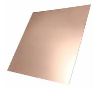 1 pezzo di lamiera rame spessa 0,3-8 mm 100x100 99,9% purezza, comportamento meccanico e stabilità termica per gioielli DIY Artigianato modello(1.2x100x100mm)