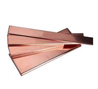 1 pezzo di lunghezza 500 mm T2 barra piatta in rame viola striscia di rame puro piastra CNC fai da te materiale spessore 0,5 mm-20 mm(6mmx30mmx500mm)
