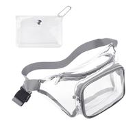 1 pezzo di marsupio trasparente e 1 pezzo di portamonete trasparente, marsupio per sport all'aria aperta, borsa da viaggio, portamonete portatile, custodia alla moda, accessorio da indossare