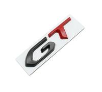 1 pezzo di metallo GT Styling Logo distintivo emblema adesivo for carrozzeria auto accessori decalcomania(Black Red)