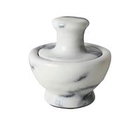 1 pezzo di mortaio per marmi domestici e pestello per funghi Tritatrice per pietre Tritatrice per aglio Tritatrice per spezie Tritatrice per utensili da cucina (White)