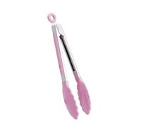 1 pezzo di nylon resistente alle alte temperature in acciaio inossidabile clip for alimenti for barbecue all'aperto, utensile da cucina for il pane(7Inch Pink)