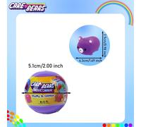 1 pezzo di Orsetto morbido Care Bears con licenza ufficiale, in sacchetto cieco a sorpresa, include orsetti Care Bears colorati, giocattolo antistress carino, ornamento decorativo da scrivania con bri