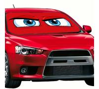 1 Pezzo di Parasole per parabrezza auto con occhi rossi divertenti, con protezione UV, design ad occhio carino per bloccare i raggi UV e la luce solare per proteggere l'auto, pieghevole per una facile