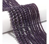 1 pezzo di perla di cristallo abaco sfaccettato in ceramica viola, dimensione 3/4/6/8mm, accessori moda versatili abbinabili per la realizzazione di gioielli fatti a mano come bracciali, collane, cint