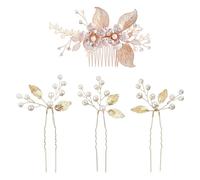1 Pezzo Di Pettine E Accesso Ai Capelli In 3 Parti, Accessori Per Capelli Elei, Accessori Per Capelli In Stile Fiore, Accessori Per Acconciature Da Sposa.