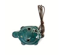 1 pezzo di piccola tartaruga Ocarina Forno Ocarina a 6 fori (Color : Green)