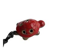 1 pezzo di piccola tartaruga Ocarina Forno Ocarina a 6 fori (Color : Red)
