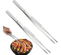 1 pezzo di pinza multifunzionale in acciaio inox per barbecue e cucina, ideale per il barbecue brasiliano e il buffet di feste L,M,S,Taglia S+M+LAcciaio inossidabile