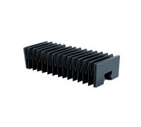 1 pezzo di protezione antipolvere for guida lineare CNC for guide HGR20, soffietto protettivo in stile organo con rapporto compressione 10:1(400mm)