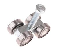 1 pezzo di puleggia con cuscinetto in acciaio, parti di ruote sospese, rulli for porte da fienile, carrello a 4 ruote, rullo di montaggio, ruota scorrevole sospesa