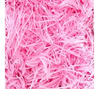 1 pezzo di rafia, carta tagliuzzata rosa, riempitivo per carta regalo, carta tagliuzzata di rafia, materiale per confezioni regalo, carta regalo rosa (200 g, rosa)