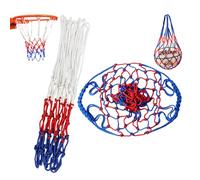 1 Pezzo Di Rete Da Basket, 1 Pezzo Di Borsa Per Rete Da Basket, Rete Da Basket Sostitutiva, Rete In Tre Colori In Grassetto, Accessori Da Basket, Accessori Sportivi Da Basket