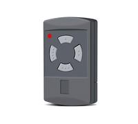 1 pezzo di ricambio per apriporta del garage Hörmann, trasmettitore manuale 40,685 MHz, 4 canali, compatibile con HS2-40, HS4-40, HSE2-40, HSE4-40, HSM2-40, HSM4-40, tasto grigio