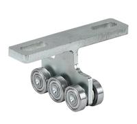 1 pezzo di ruota sospesa silenziosa for porta scorrevole, puleggia sospesa for porta in legno for bagno, componente di tipo T, rullo in ferro for installazione