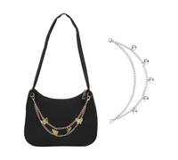 1 Pezzo Di Sacca Per Asse Farfalla Nera, 1 Pezzo Di Catena Di Rimorchi A Forma Di Cuore, Tasca Femminile Semplice E Alla Moda Ed Elee, Adatta Per Il Palmare E Una Spalla.