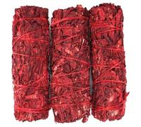 1 pezzo di Salvia al sangue di drago per aromaterapia, bruciatore per aromaterapia per guarigione spirituale, meditazione e sollievo dallo stress, purificazione energetica Tagli Unica,3 pezziPaglia