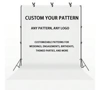 1 pezzo di Sfondo personalizzato per matrimoni, fidanzamenti, proposte, compleanni, feste a tema, ecc. Personalizzabile con qualsiasi immagine o logo. Riutilizzabile, ornamentale, raffinato, di stile,