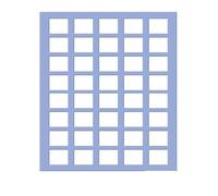 1 pezzo di stampo quadrato in silicone for cioccolato e torta, formato A4, spessore 2 mm, set fai da te for la casa, fatto a mano(TM1008 3x3cm)