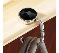 1 pezzo di supporto metallico pieghevole per appendere borse e portafogli su tavoli, senza bisogno di elettricità - appendi la borsa in in caffetteria, biblioteca, ecc.! Materiale scolastico, accessor