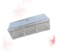 1 pezzo di tampone di cotone trasparente scatola di tamponi di cotone acrilico