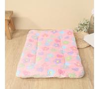 1 pezzo di tappetino per animali domestici in poliestere, con motivo a stella, cuore e ossa, traspirante e lavabile, spesso, adatto per gatti e cani di piccola e media taglia per dormire in tutte le s