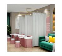 1 pezzo di tende divisorie for la privacy, aste ambienti a forma di U con staffe for soffitto, tende for saloni di bellezza, adatte for camerini, soggiorni(Color1,200cm)